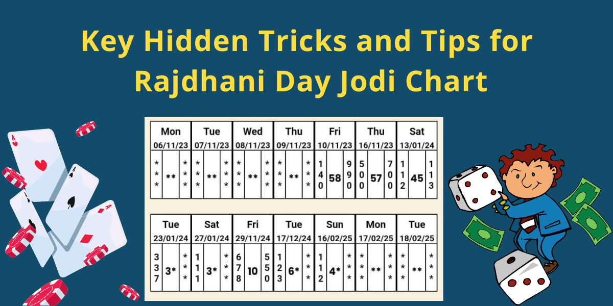 rajdhani day jodi chart​